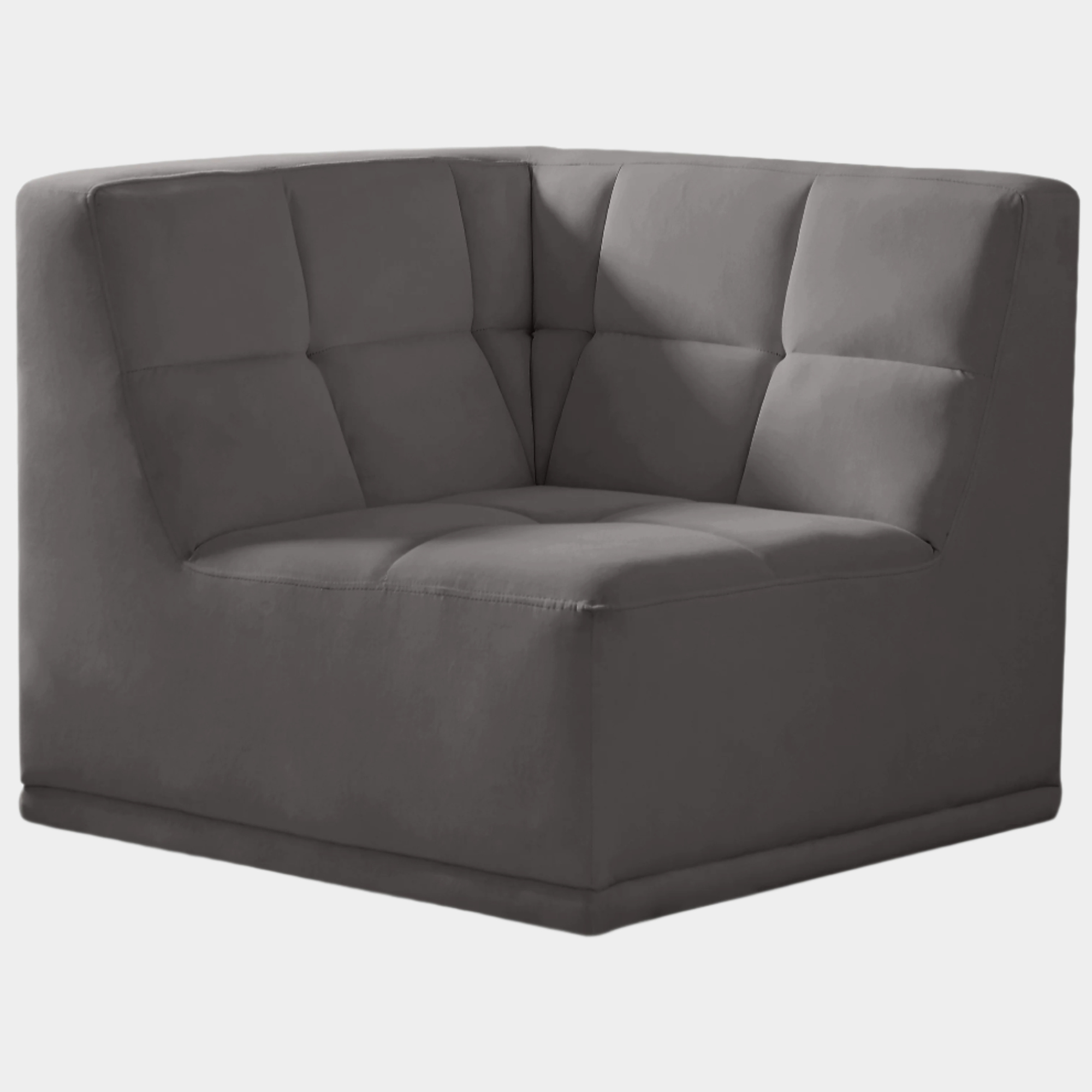 Relax Velvet Upholstered Corner Modular Chair