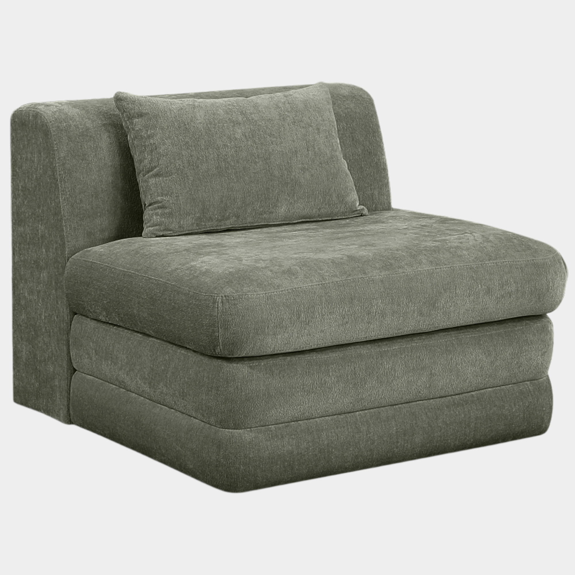 Stellar Chenille Fabric Upholstered Modular Accent Chair