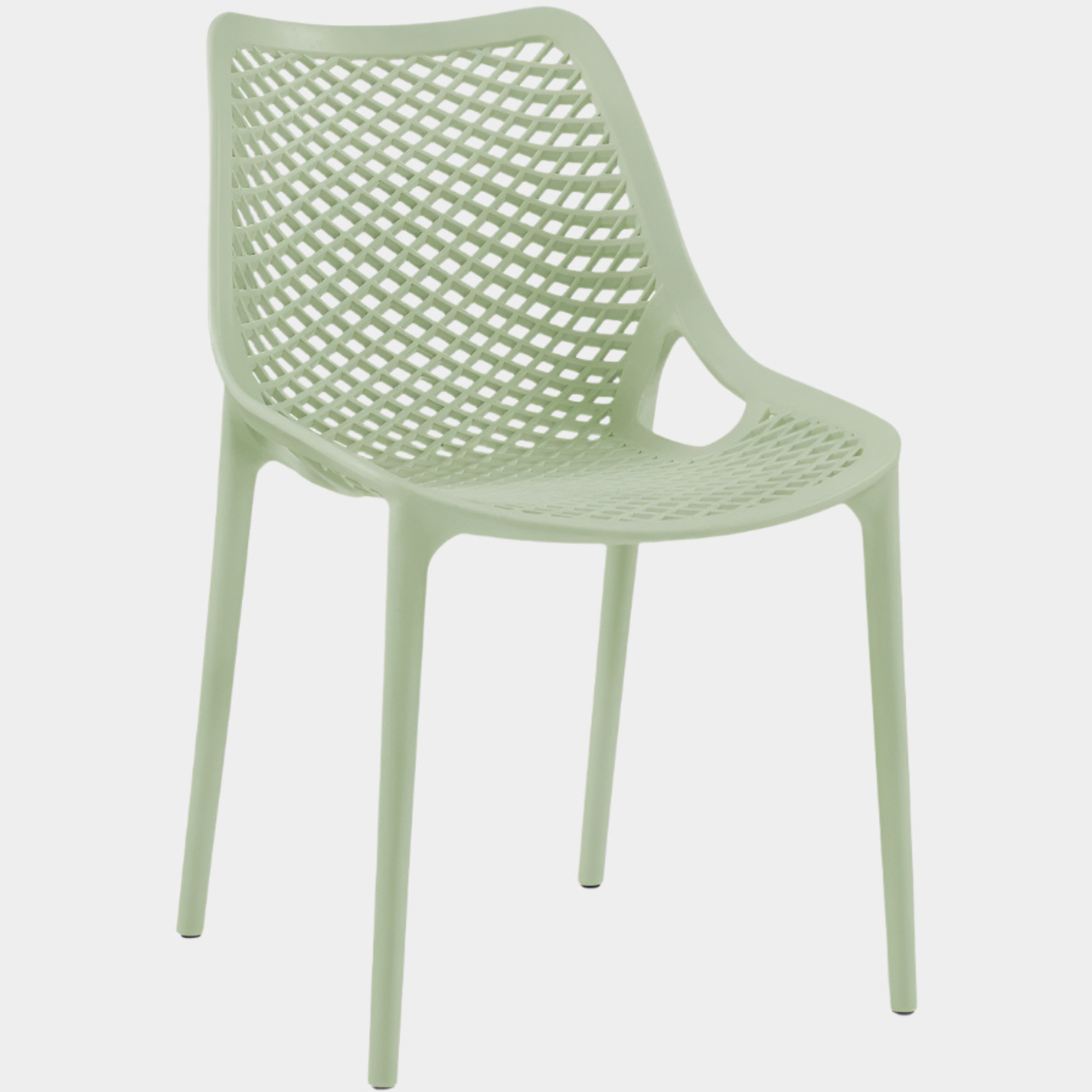 Mykonos Plastic Outdoor Patio Dining Chair - Set of 4