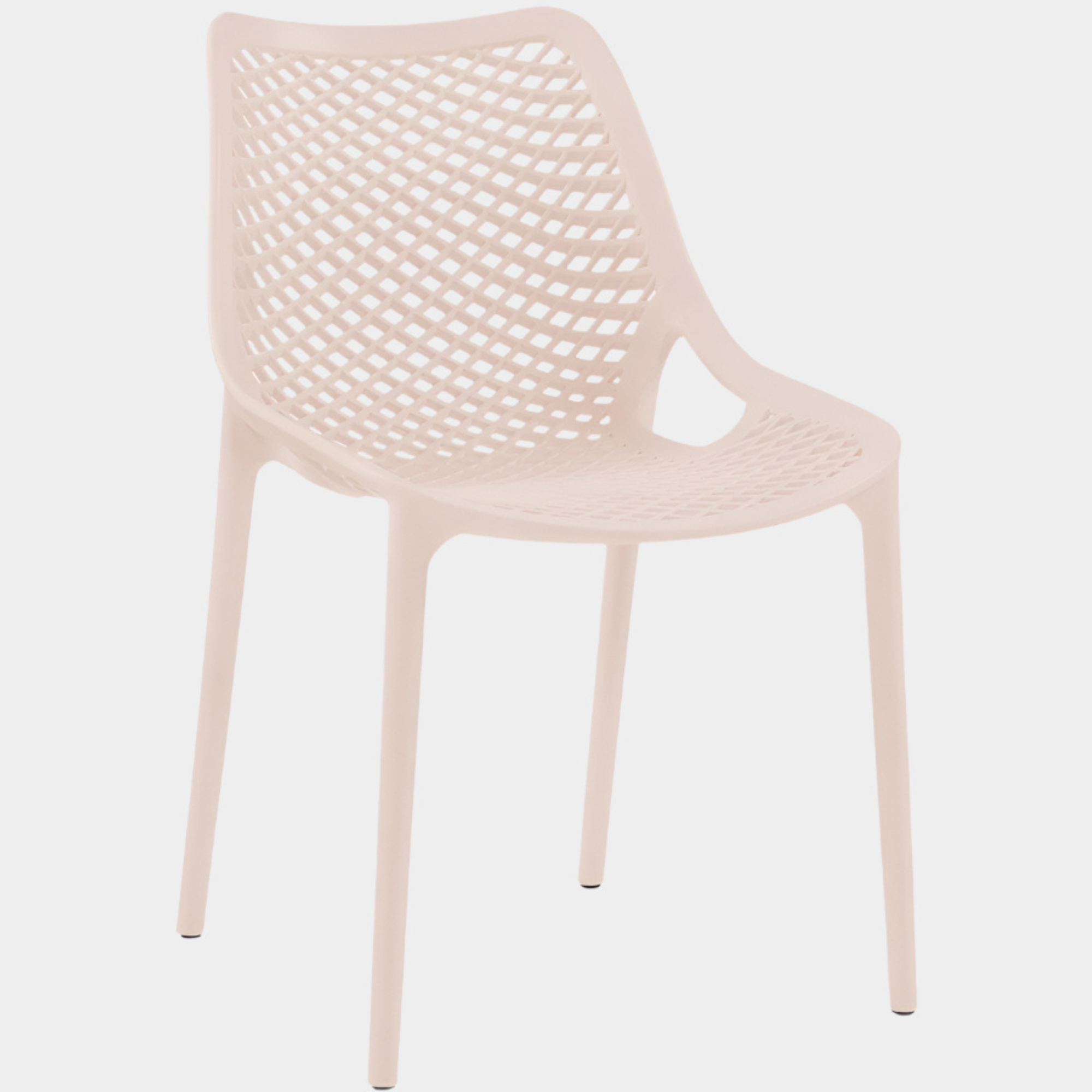 Mykonos Plastic Outdoor Patio Dining Chair - Set of 4