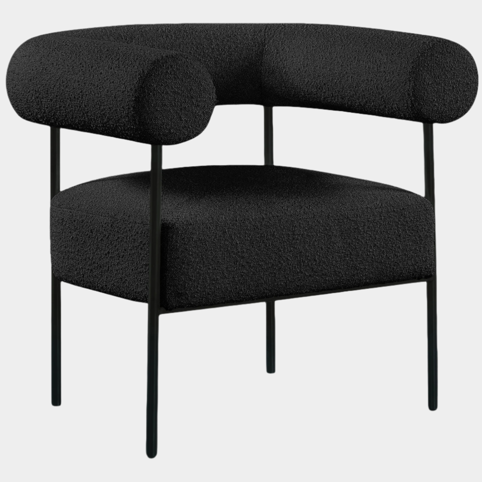 Blake Boucle Fabric Upholstered Accent Chair