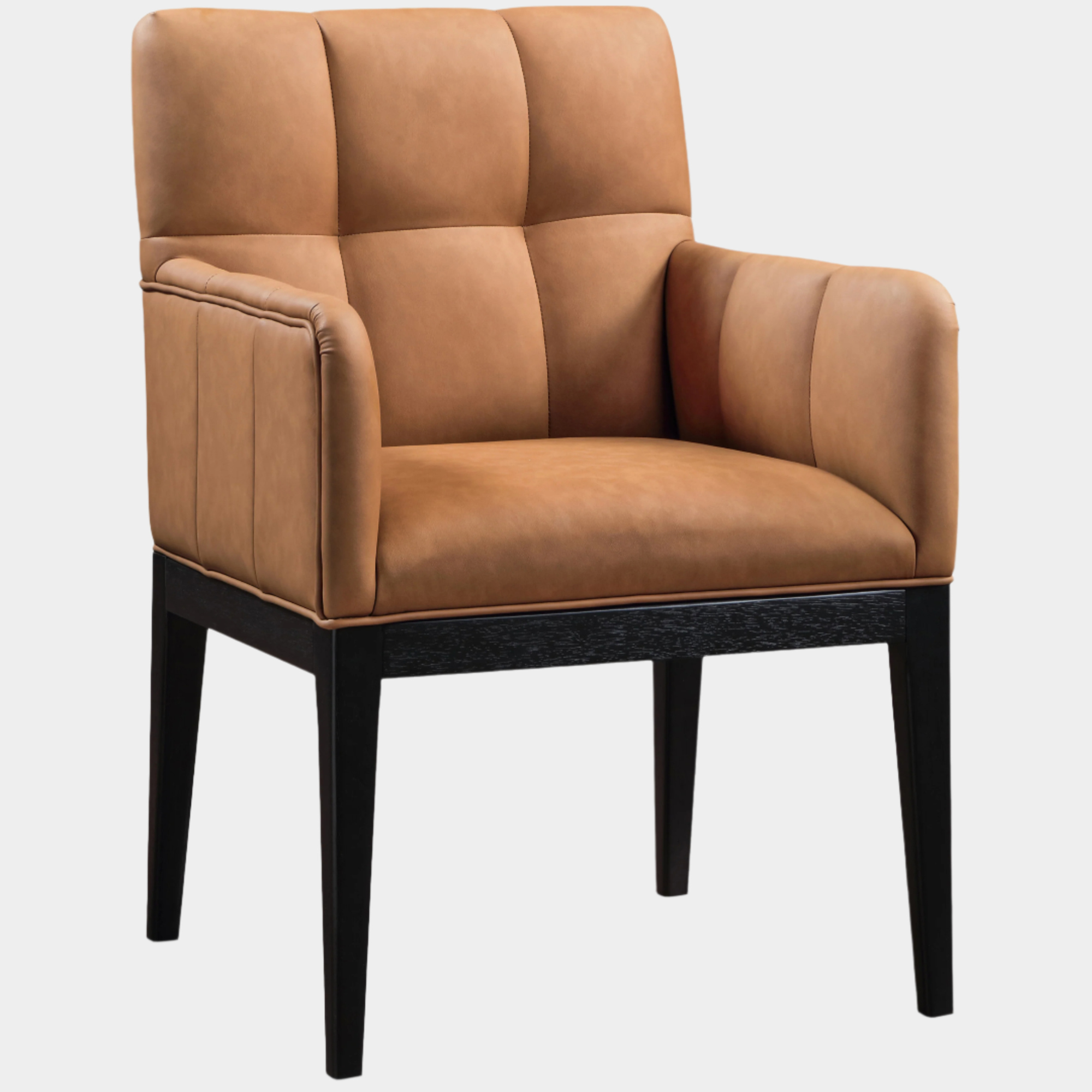 Adrian Vegan Leather Upholstered Dining Arm Chair
