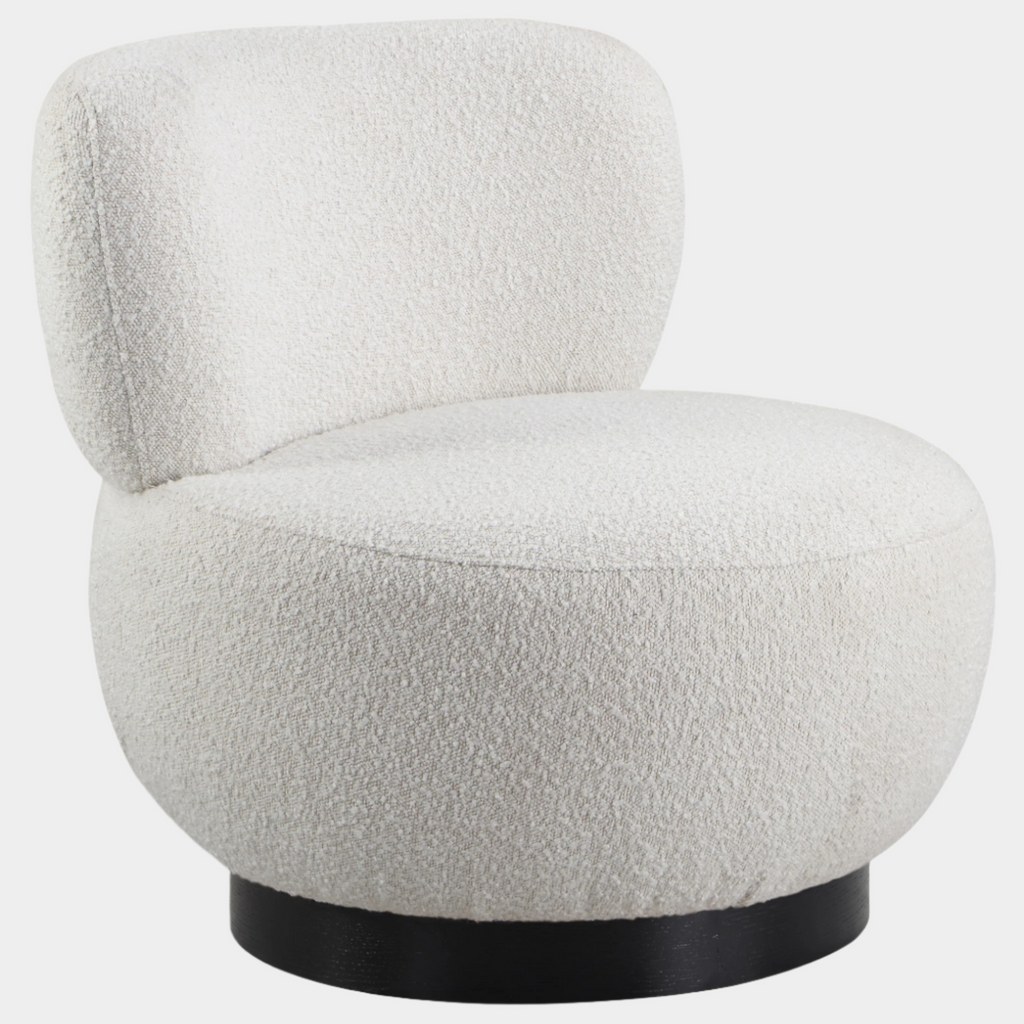 Calais Boucle Fabric Upholstered Accent Chair