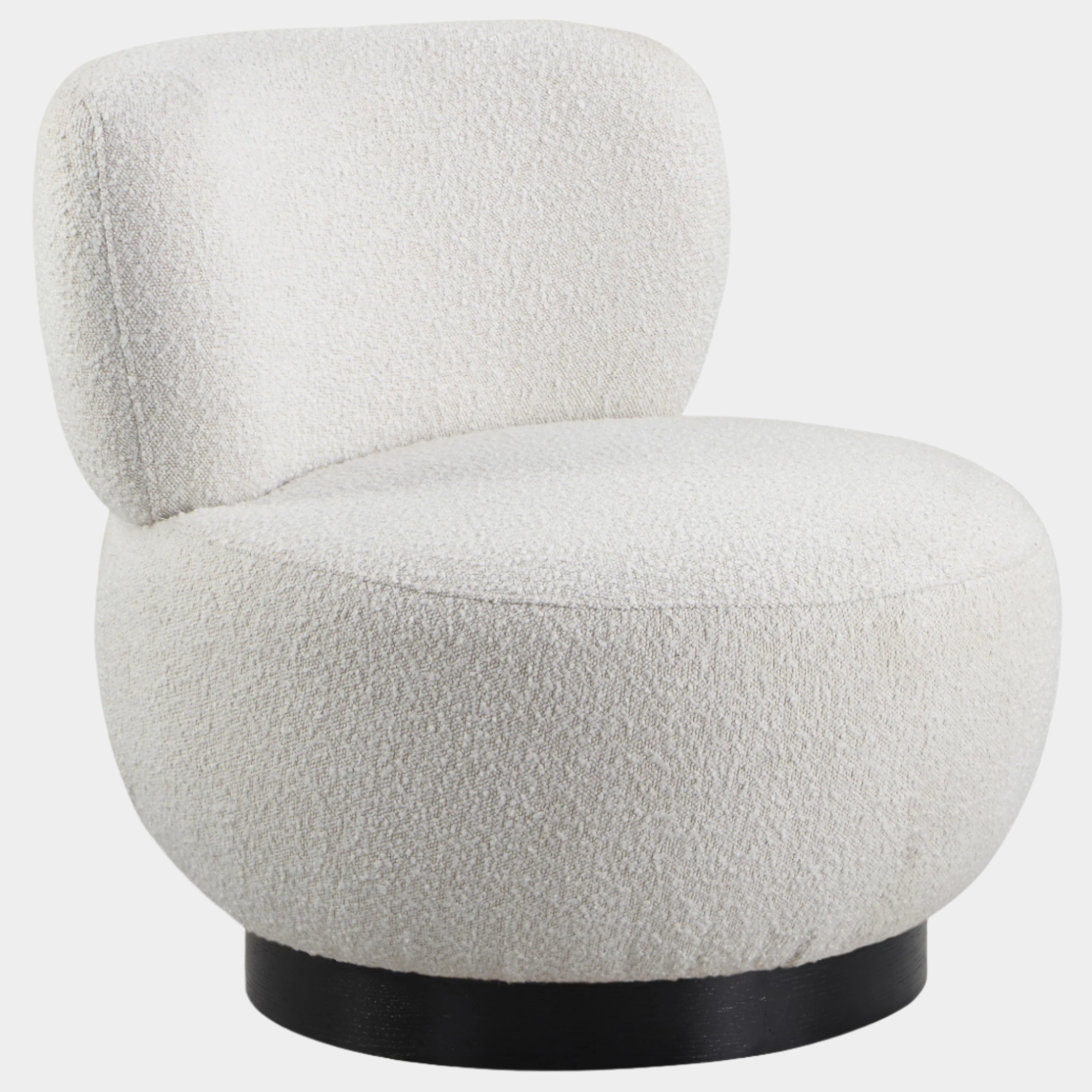 Calais Boucle Fabric Upholstered Accent Chair