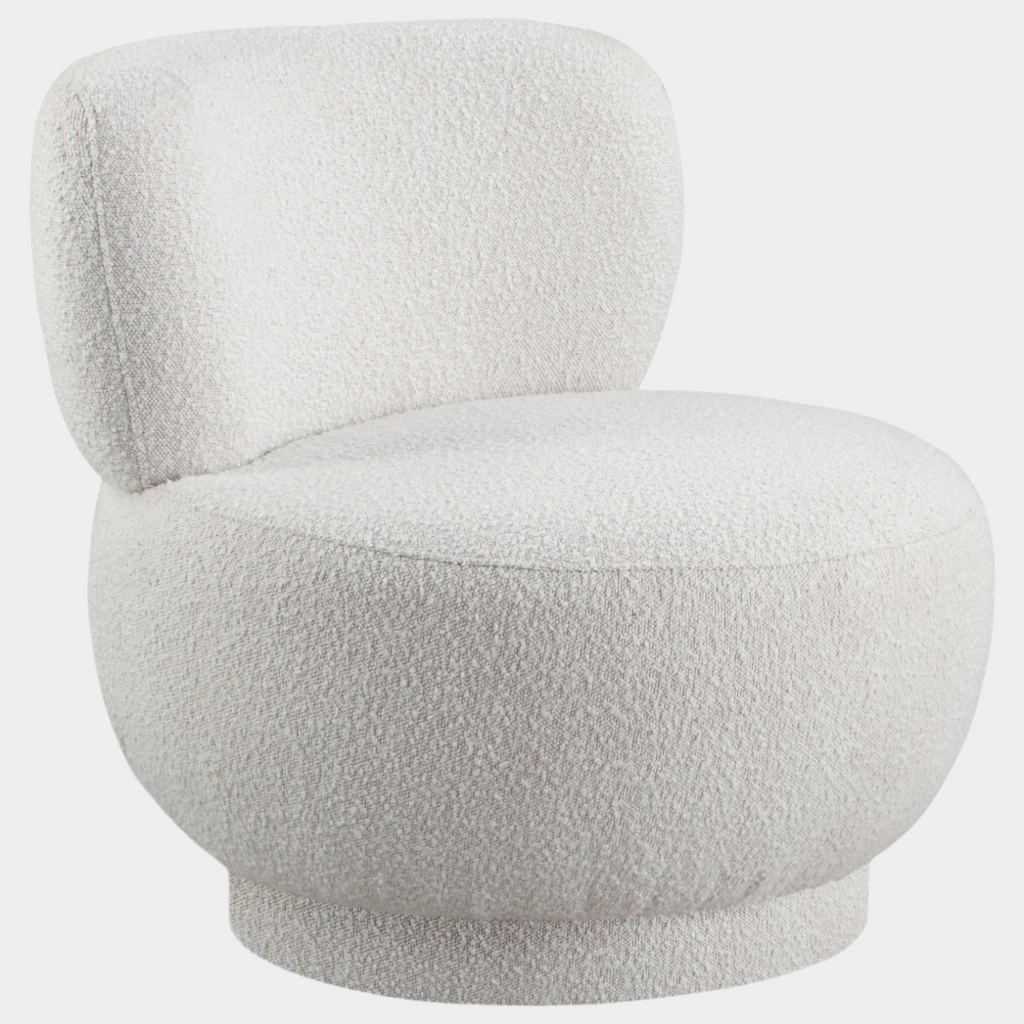 Calais Boucle Fabric Upholstered Accent Chair