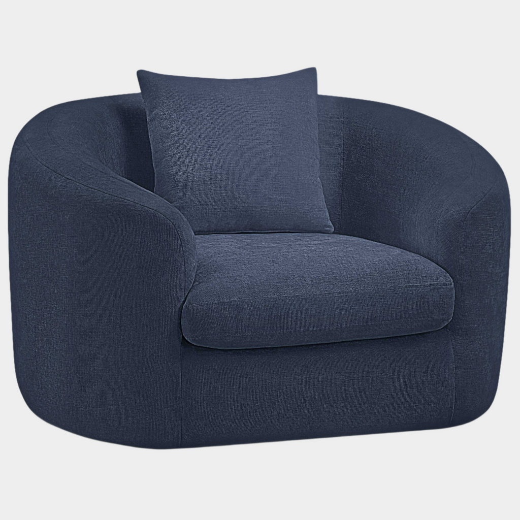 Penelope Chenille Fabric Upholstered Accent Chair