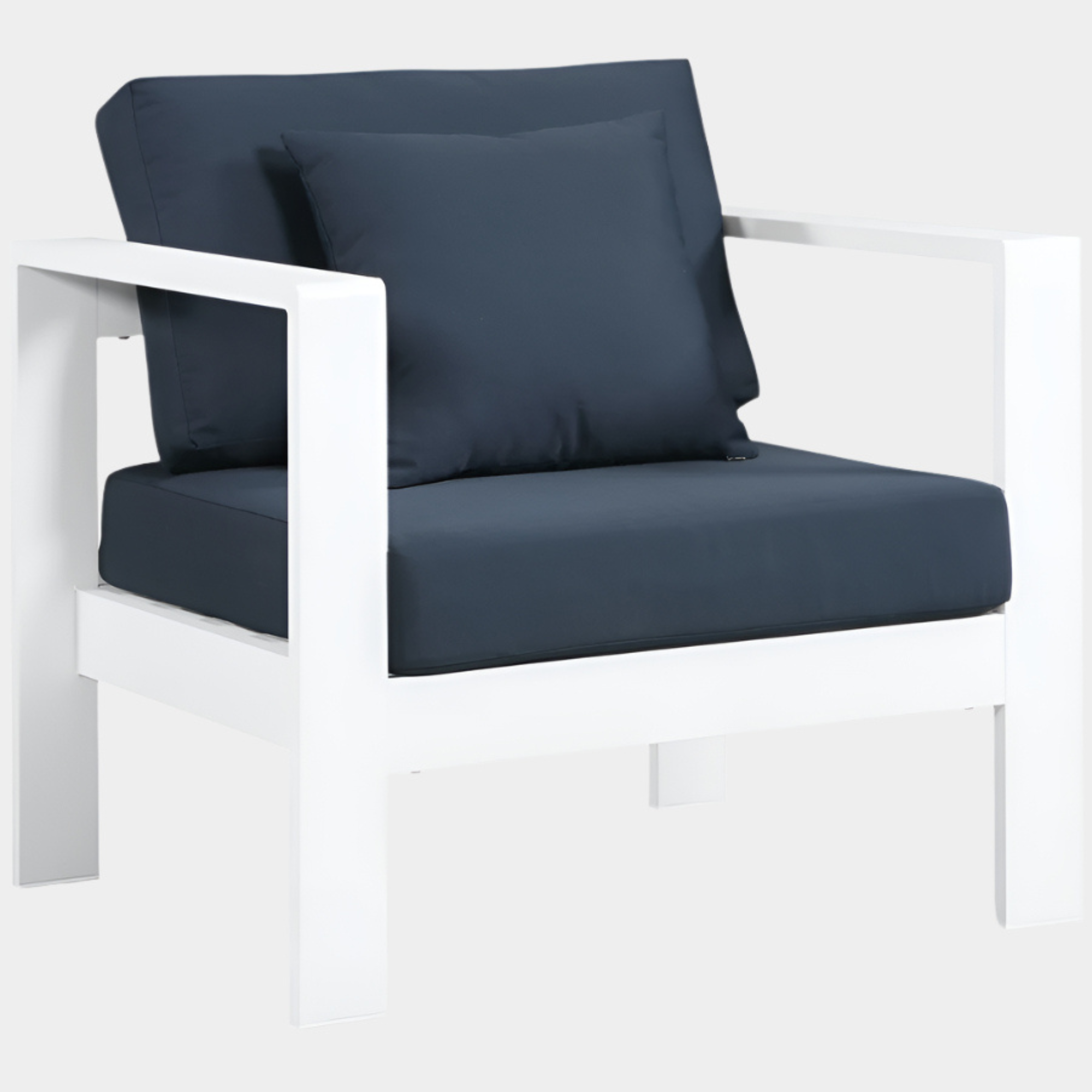 Nizuc Water Resistant Fabric Upholstered Outdoor Patio Arm Chair