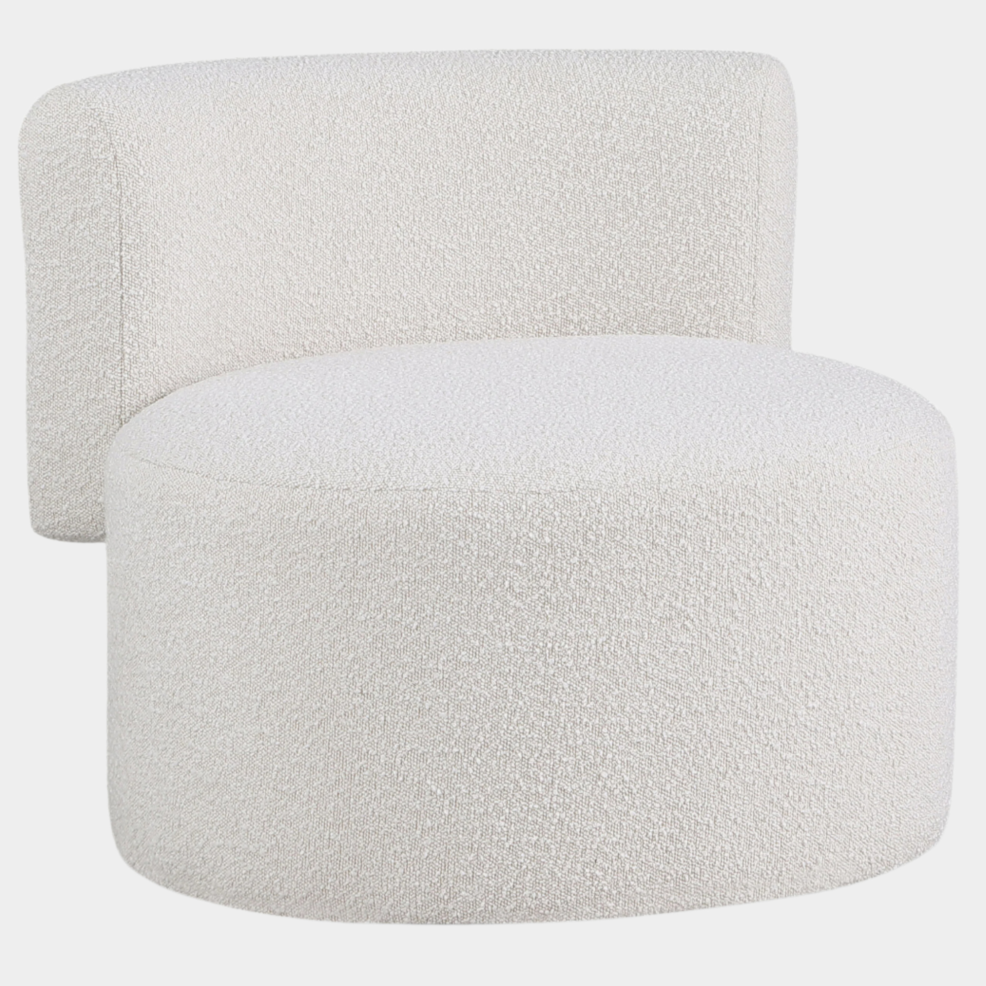 Como Boucle Fabric Upholstered Accent Chair