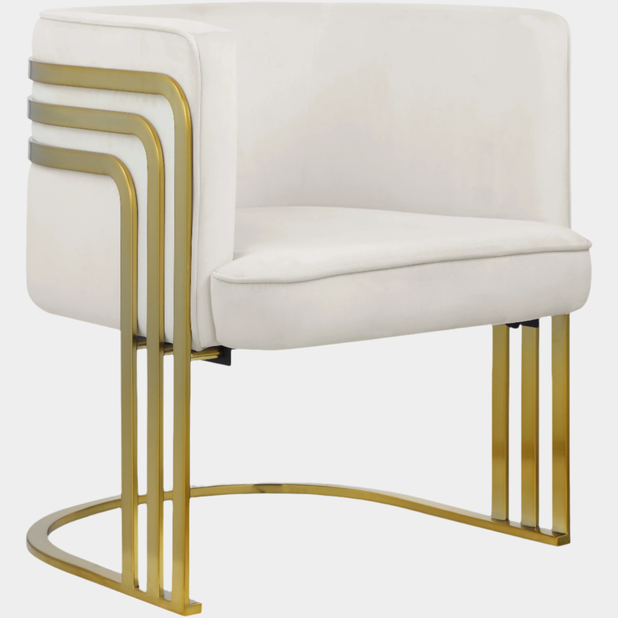 Rays Velvet Upholstered Accent Chair