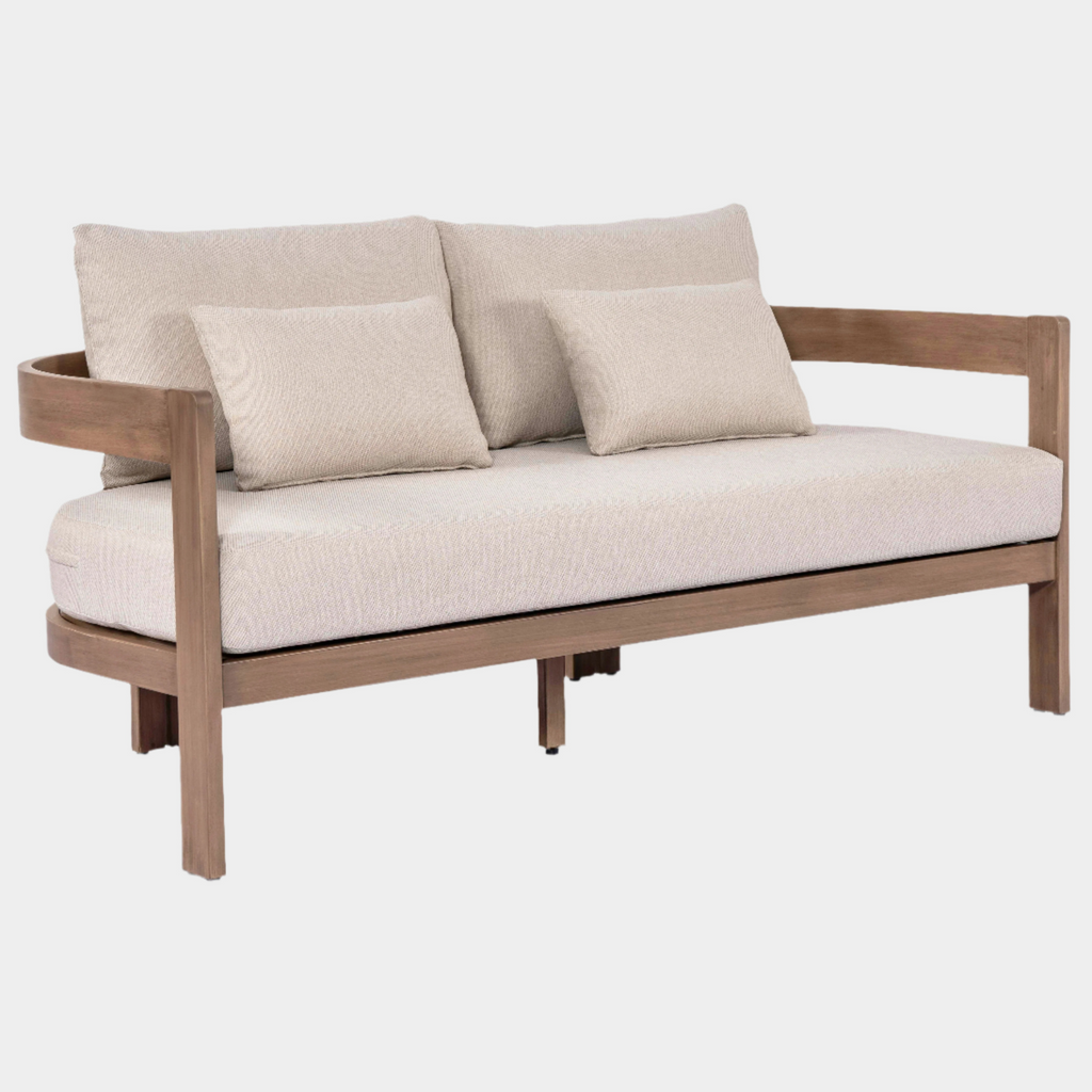 Newport Water Resistant Fabric Upholstered Outdoor Patio Loveseat
