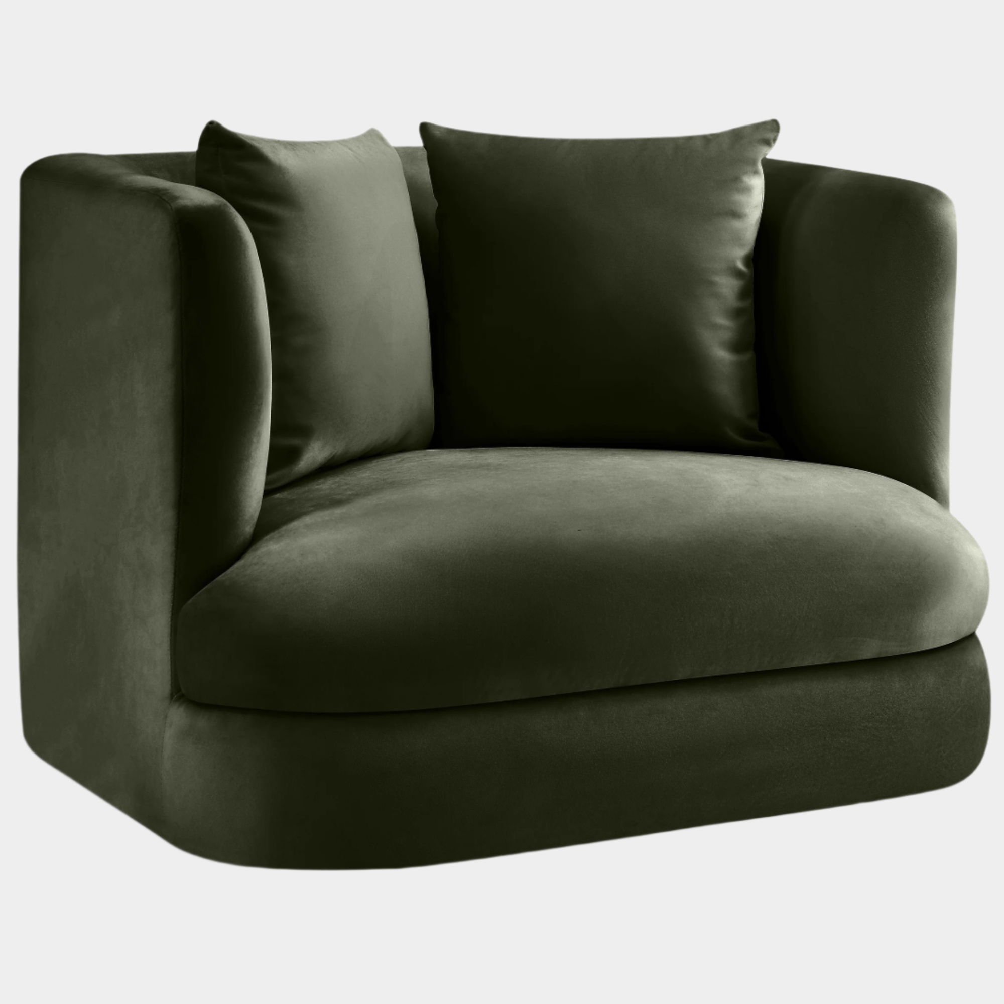 Alder Velvet Upholstered Accent Chair