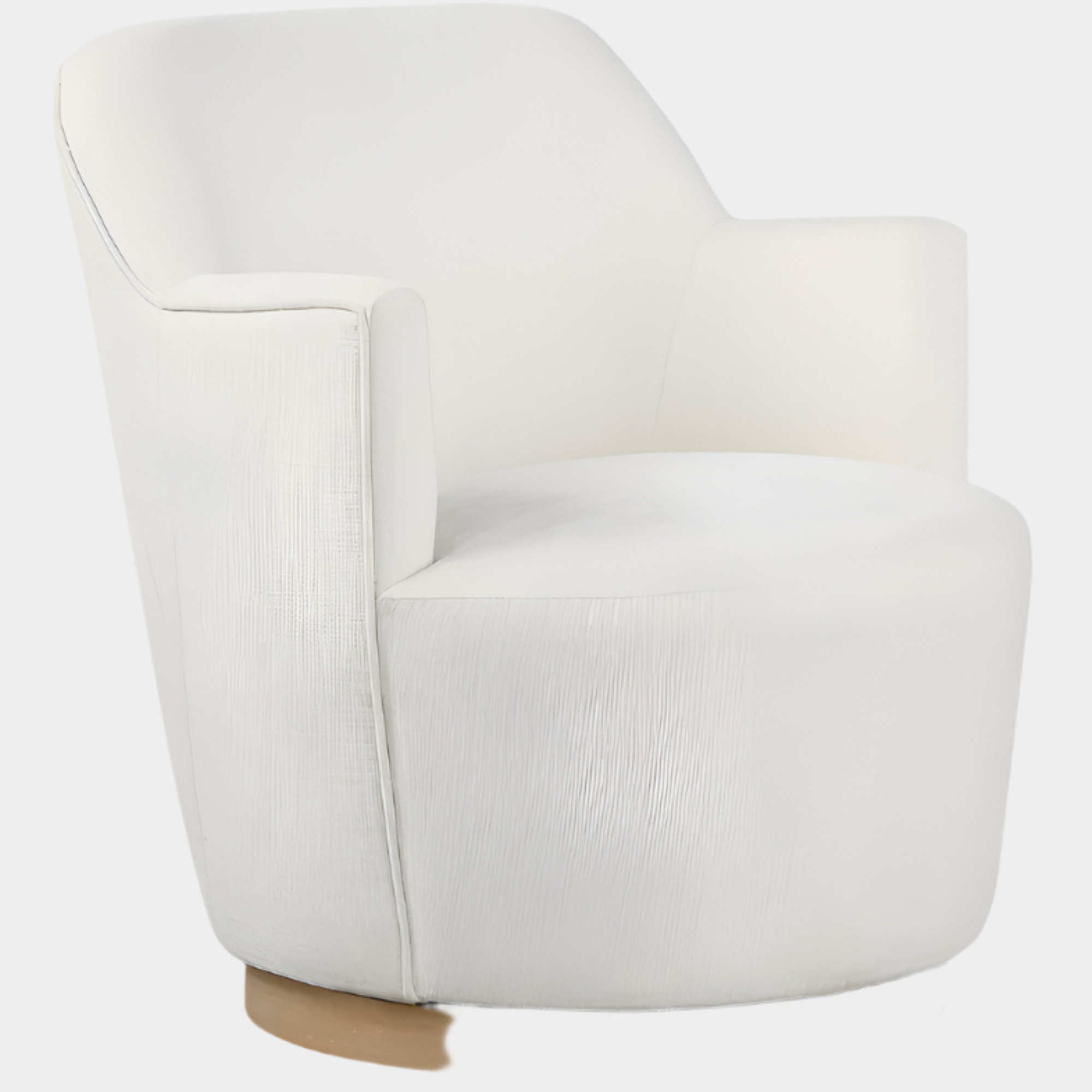 Clarita Chenille Fabric Upholstered Swivel Accent Chair