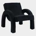 Corduroy Fabric Upholstered Accent Chair