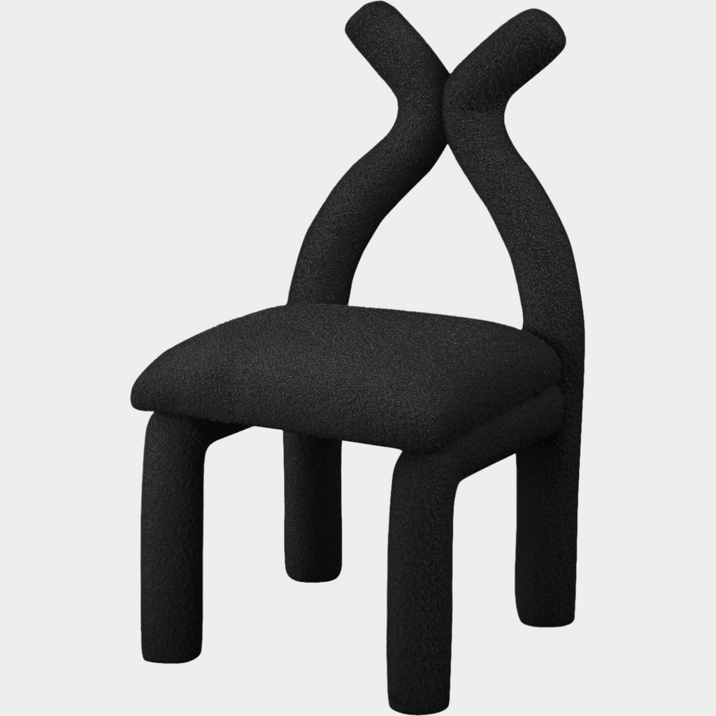 Xena Boucle Fabric Upholstered Accent Chair / Dining Chair