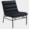 Burke Vegan Leather Upholstered Accent Chair