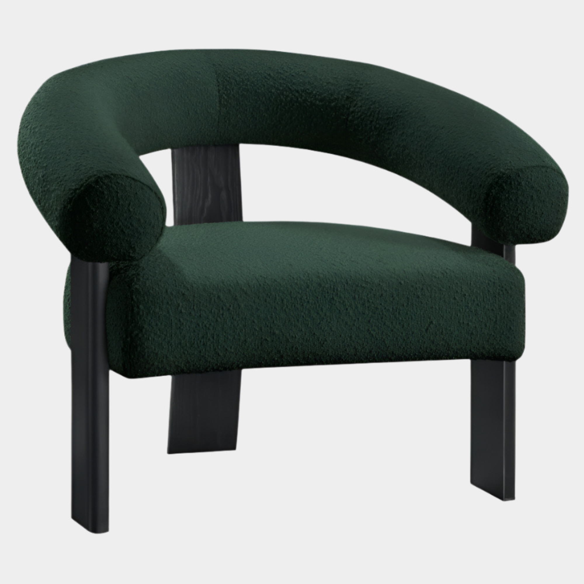 Winston Boucle Fabric Upholstered Accent Chair