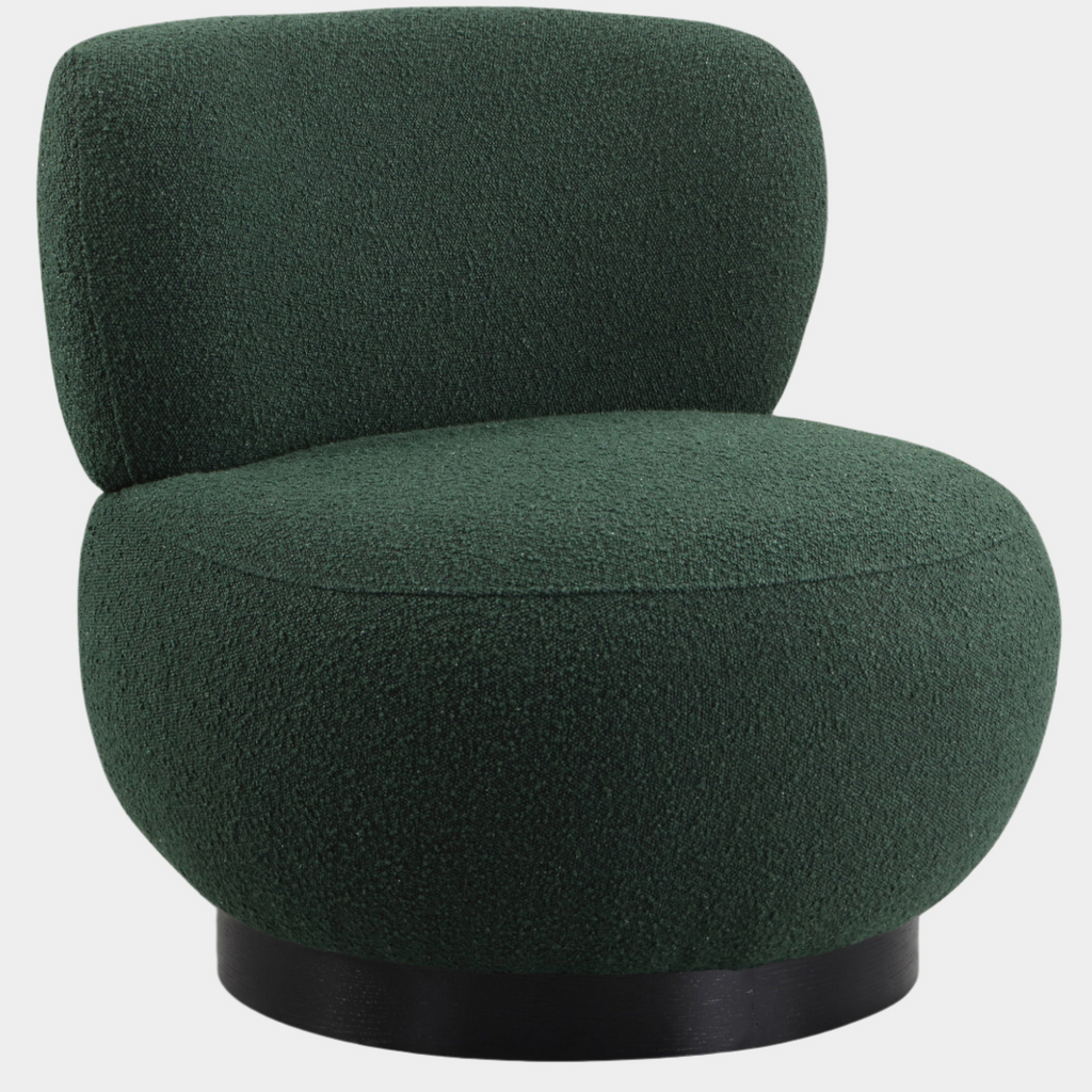 Calais Boucle Fabric Upholstered Accent Chair