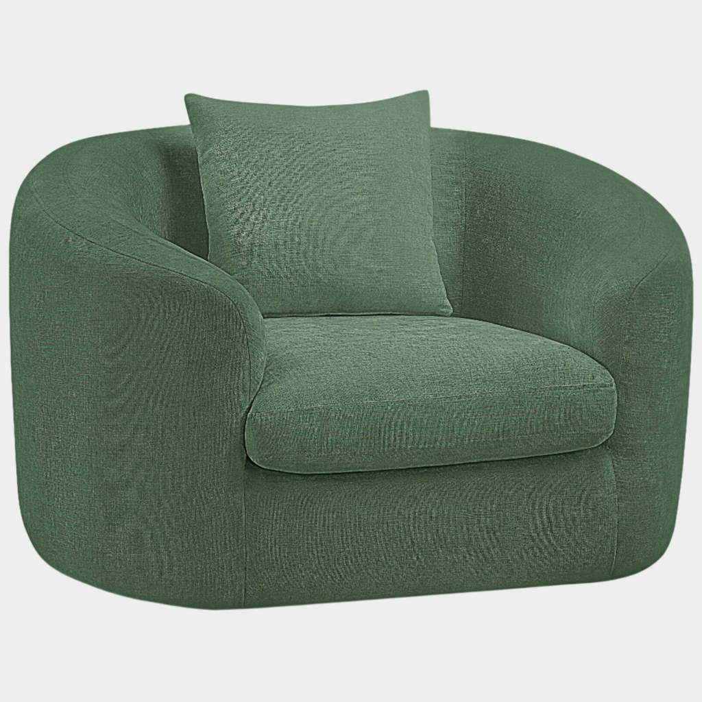 Penelope Chenille Fabric Upholstered Accent Chair