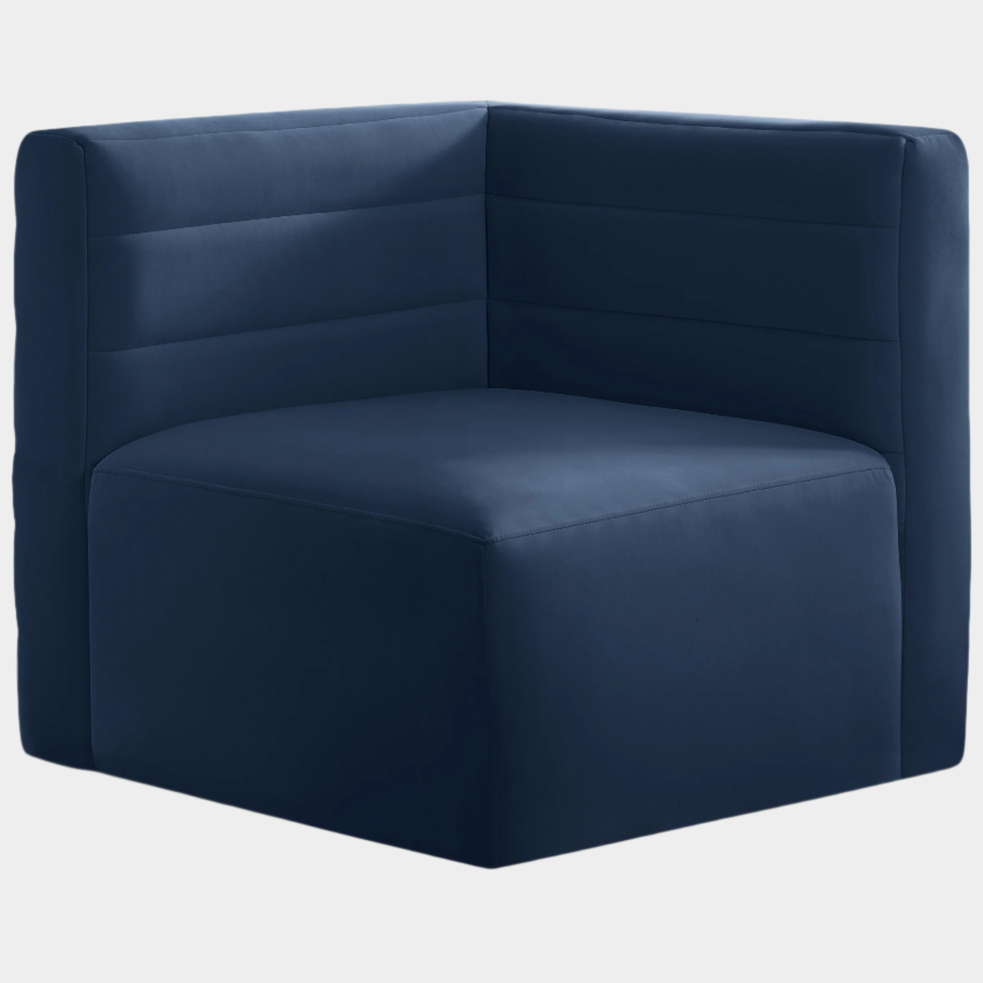 Quincy Velvet Upholstered Comfort Corner Modular Chair