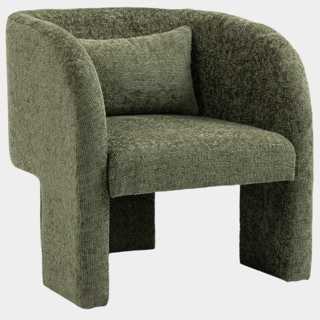 Sawyer Chenille Fabric Upholstered Accent Chair