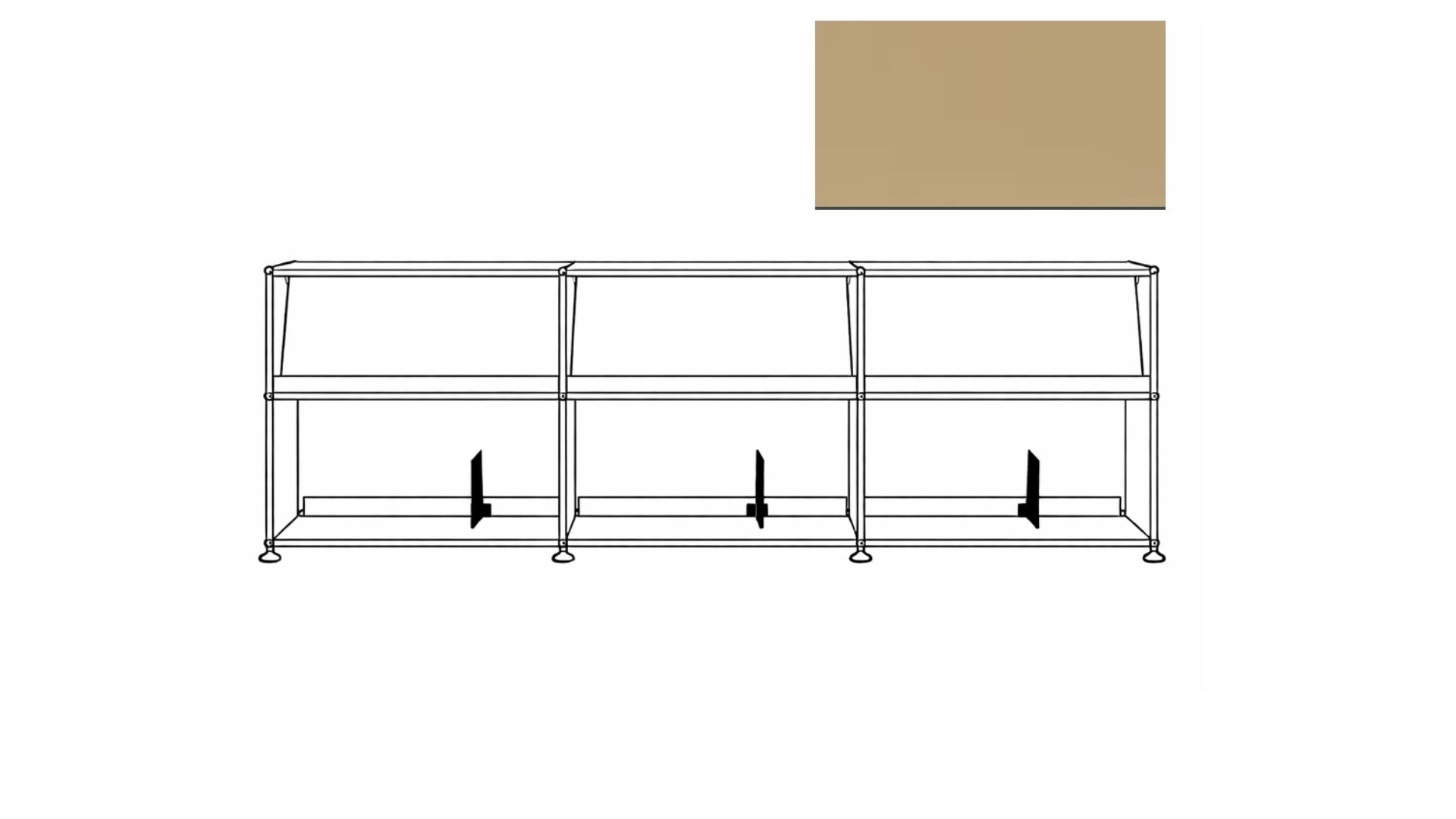 USM X Symbol Vinyl Display Cabinet