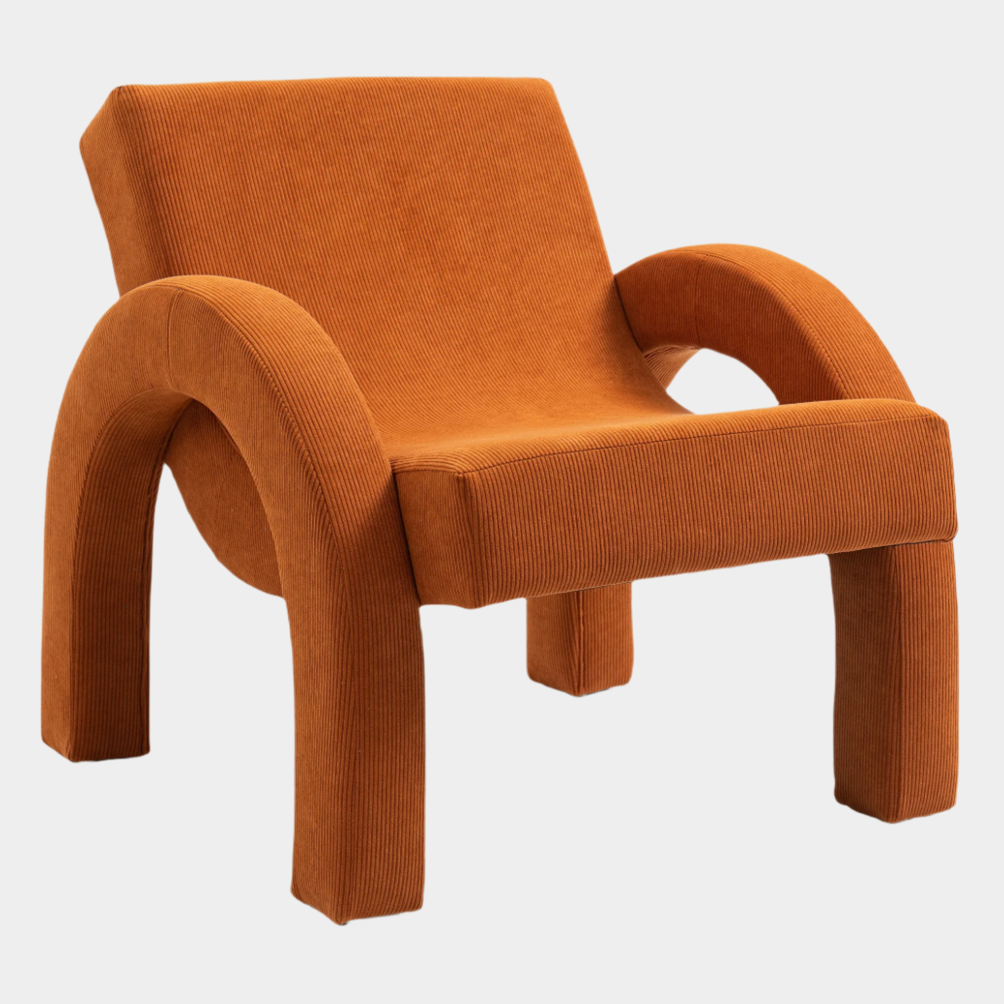 Corduroy Fabric Upholstered Accent Chair