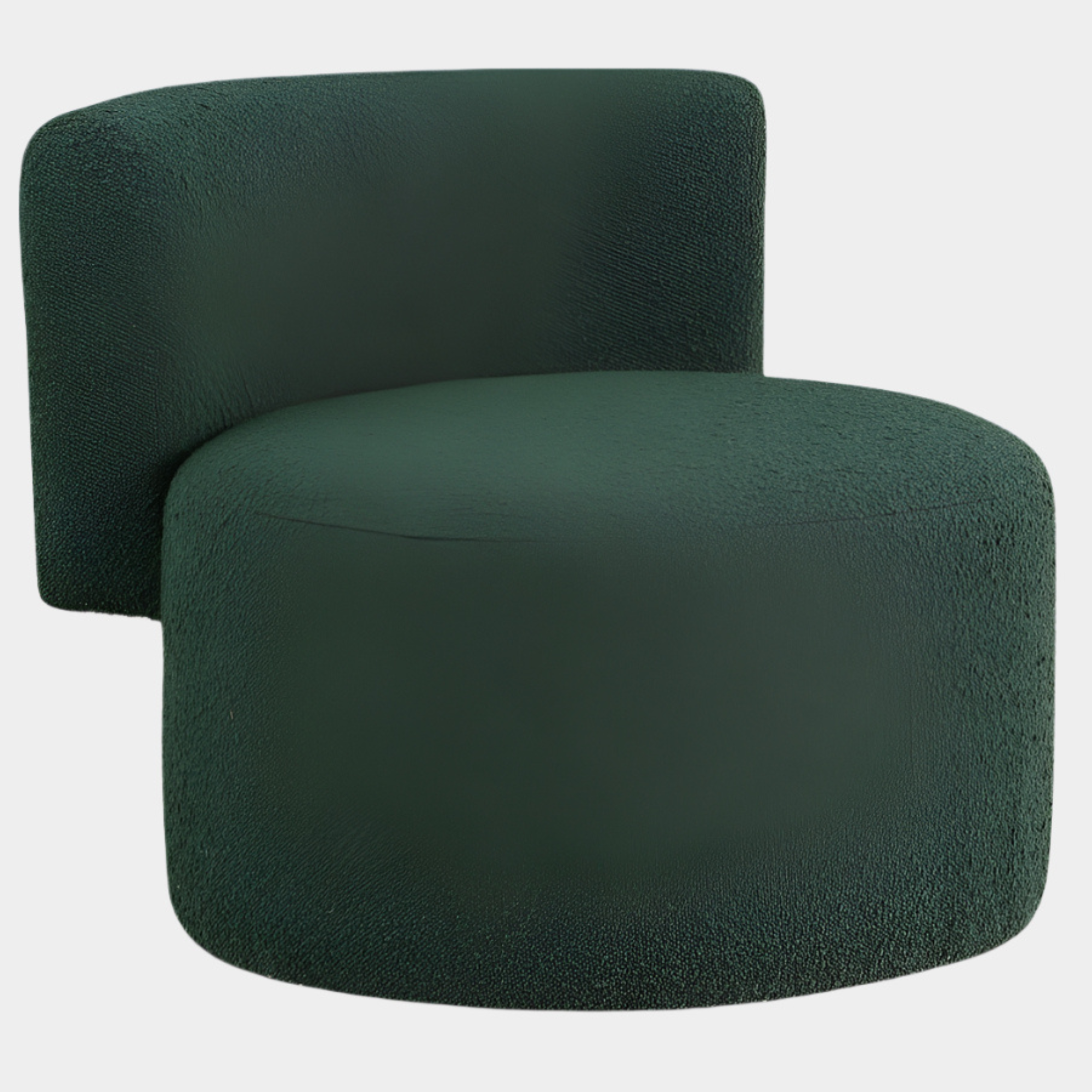 Como Boucle Fabric Upholstered Accent Chair