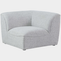 Miramar Linen Textured Fabric Upholstered Corner Modular Chair
