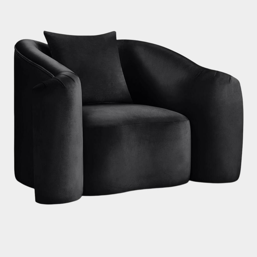 Destin Velvet Upholstered Accent Chair