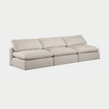 Comfy Linen Textured Fabric Sofa