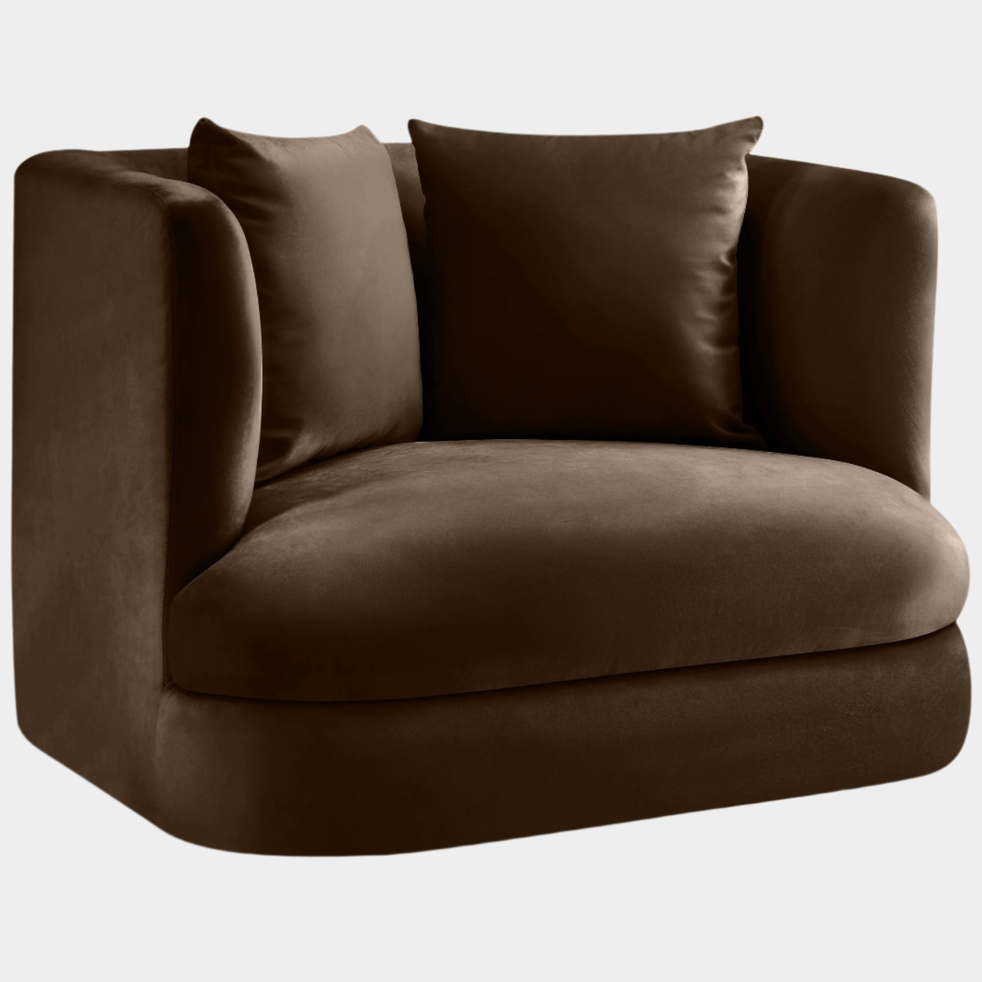 Alder Velvet Upholstered Accent Chair