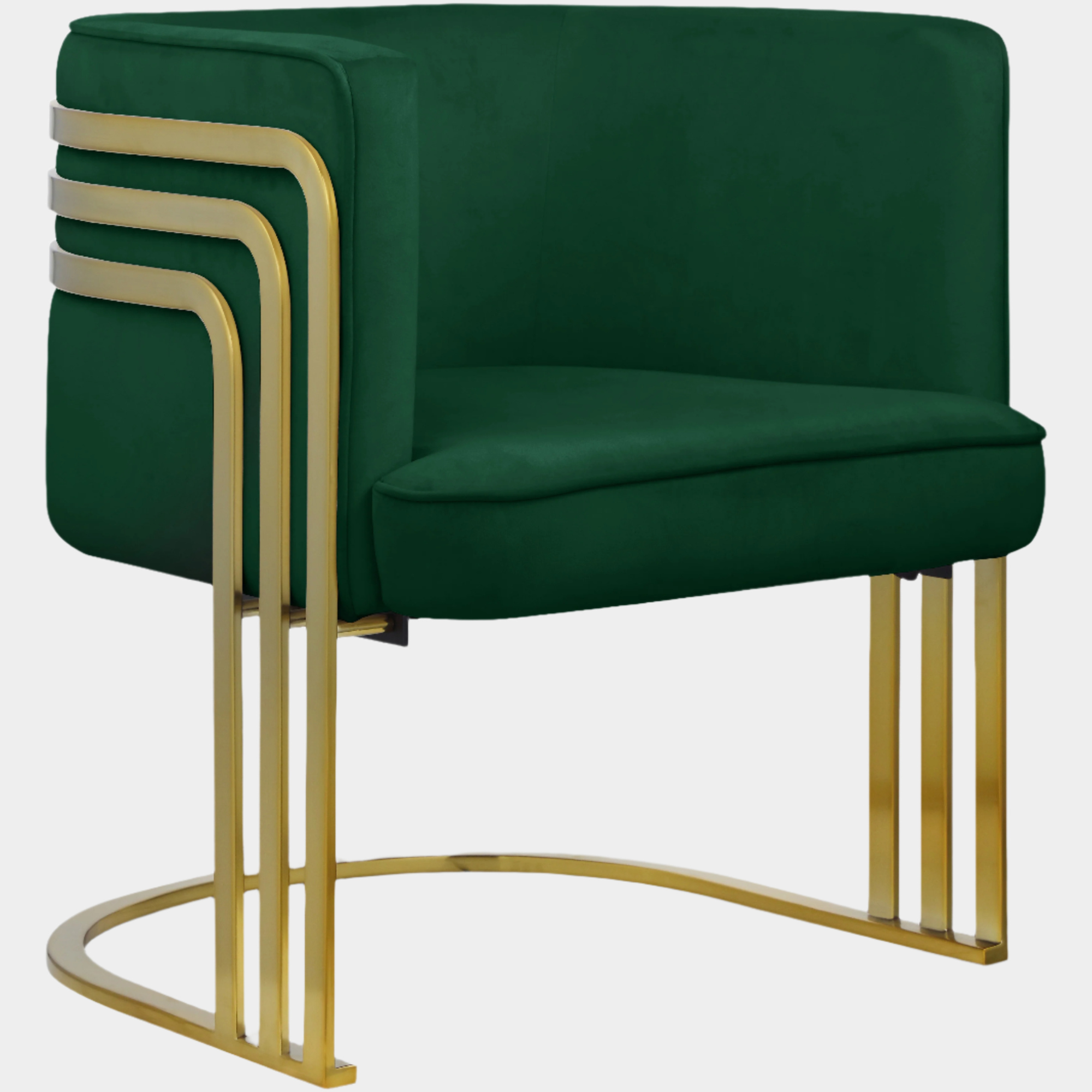 Rays Velvet Upholstered Accent Chair