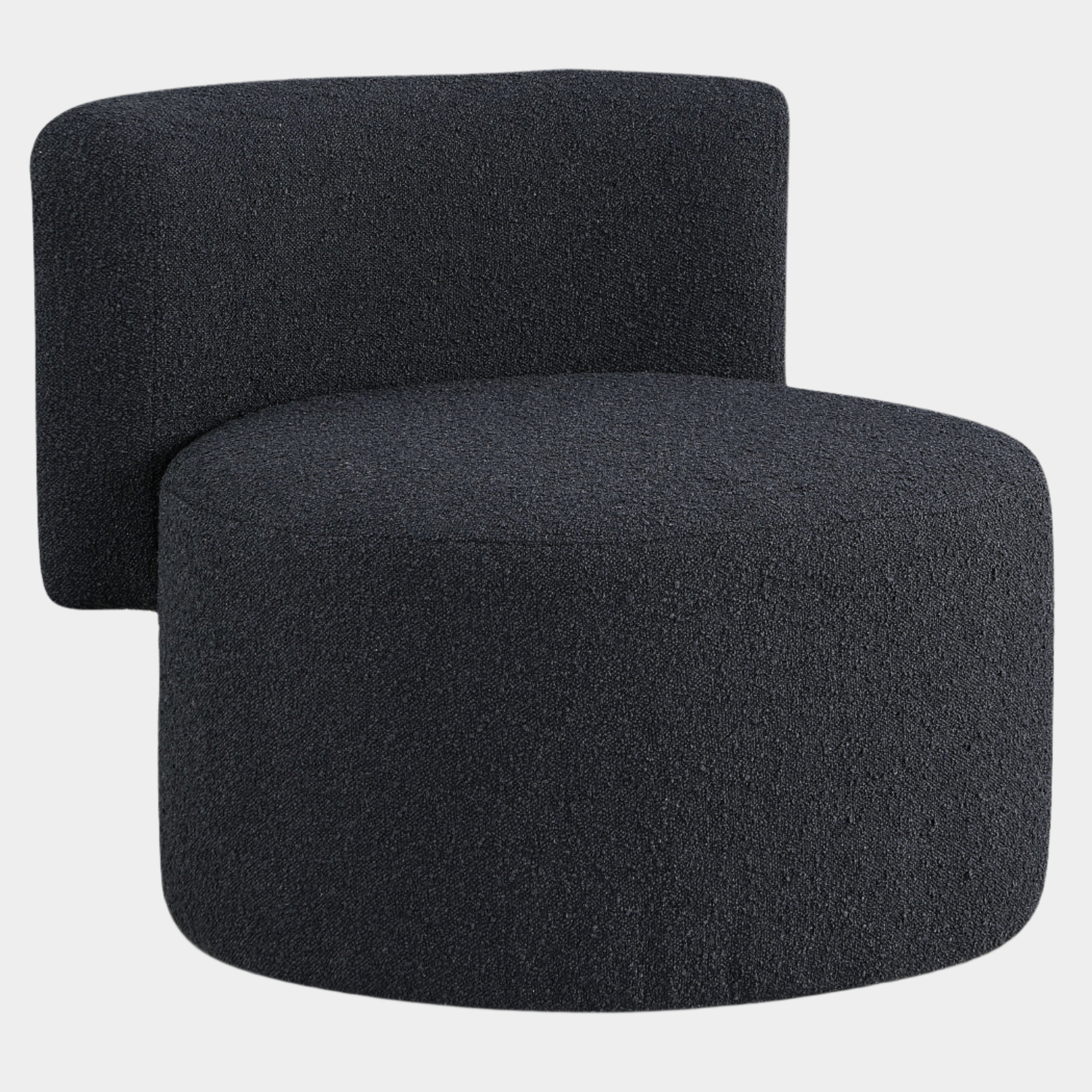 Como Boucle Fabric Upholstered Accent Chair