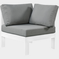 Nizuc Water Resistant Fabric Upholstered Outdoor Patio Modular Corner Chair