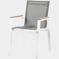 Nizuc Mesh Water Resistant Fabric Outdoor Patio Dining Arm Chair