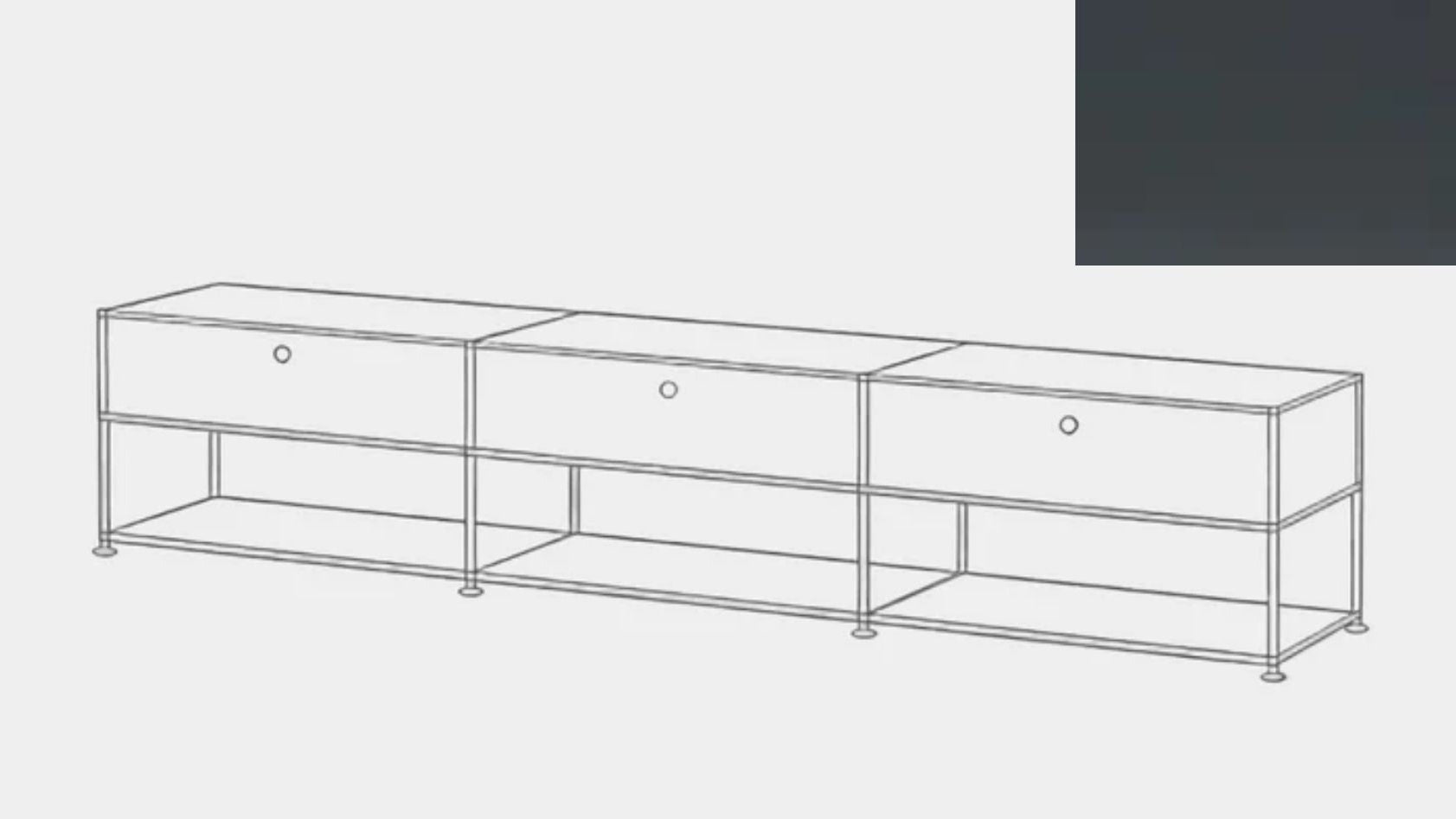 USM Haller Open Media Console
