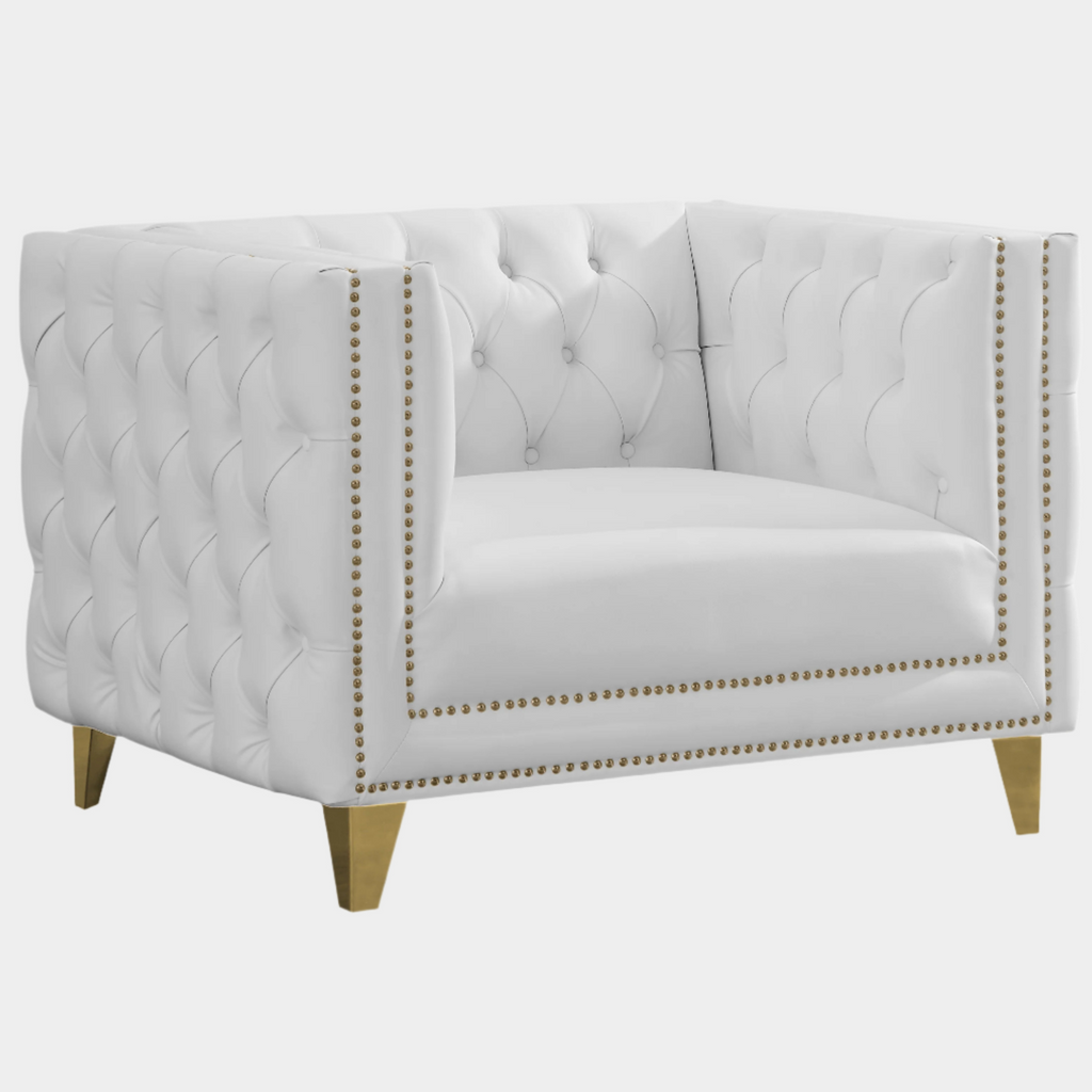 Michelle Vegan Leather Upholstered Chair