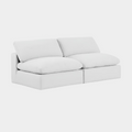 Comfy Linen Textured Fabric Sofa