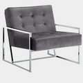 Alexis Velvet Upholstered Accent Chair