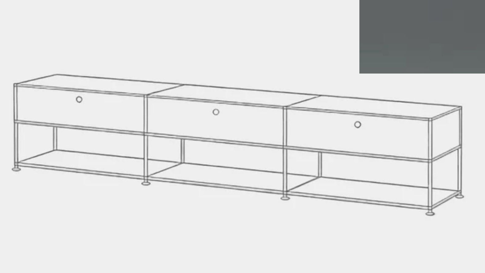 USM Haller Open Media Console