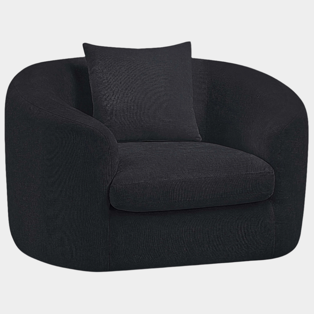 Penelope Chenille Fabric Upholstered Accent Chair