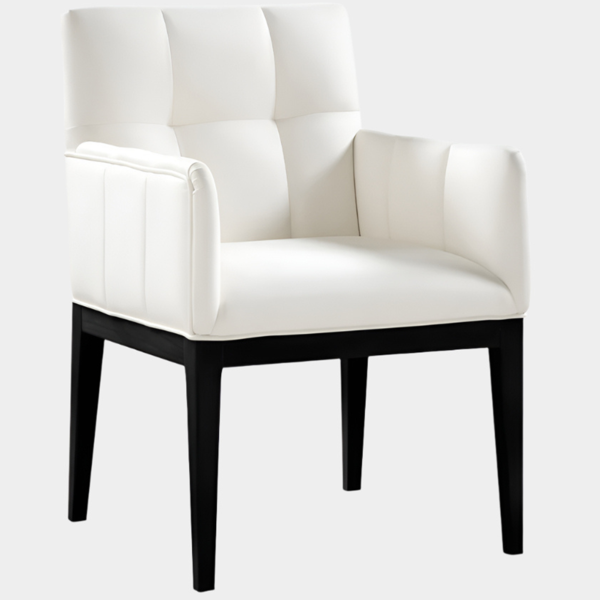 Adrian Vegan Leather Upholstered Dining Arm Chair