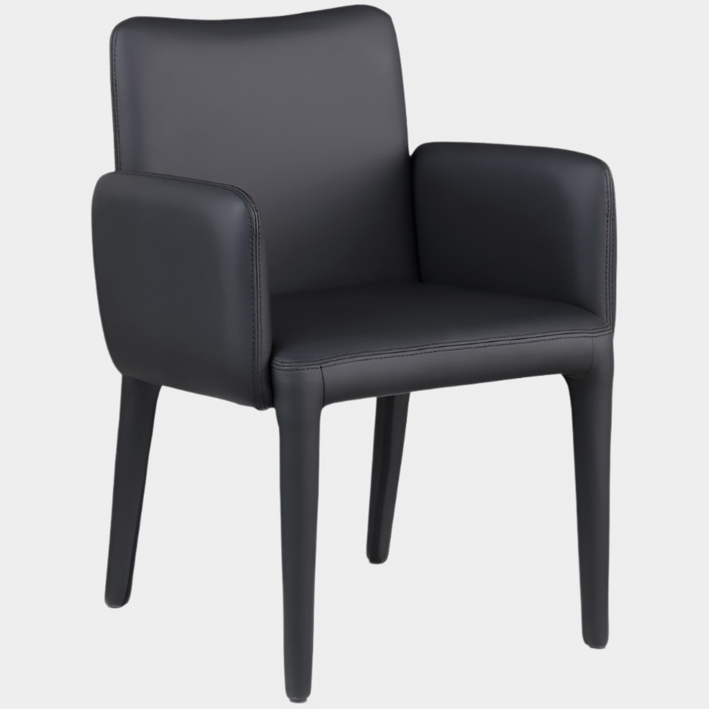 Pelle Vegan Leather Upholstered Dining Chair / Accent Chair