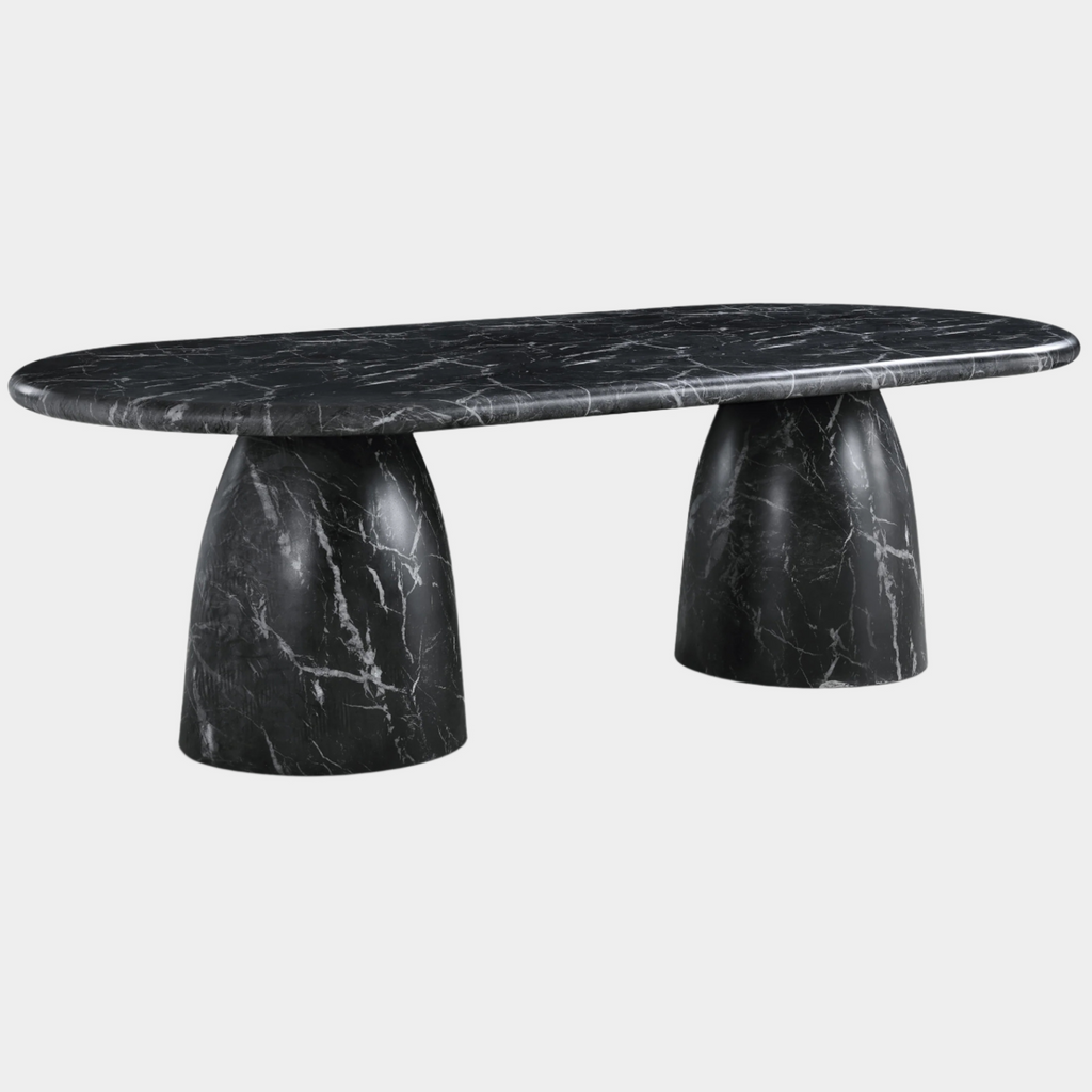 Cosenza Marble Finish Indoor / Outdoor Concrete Dining Table