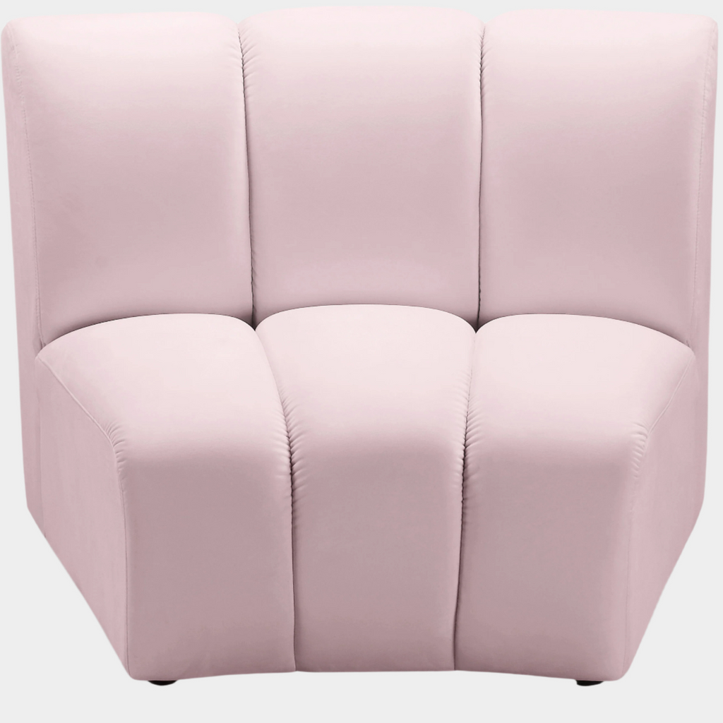 Infinity Velvet Upholstered Modular Chair