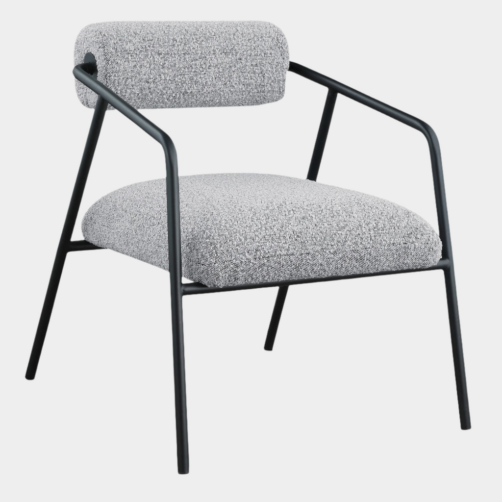 Carly Boucle Fabric Upholstered Accent Chair