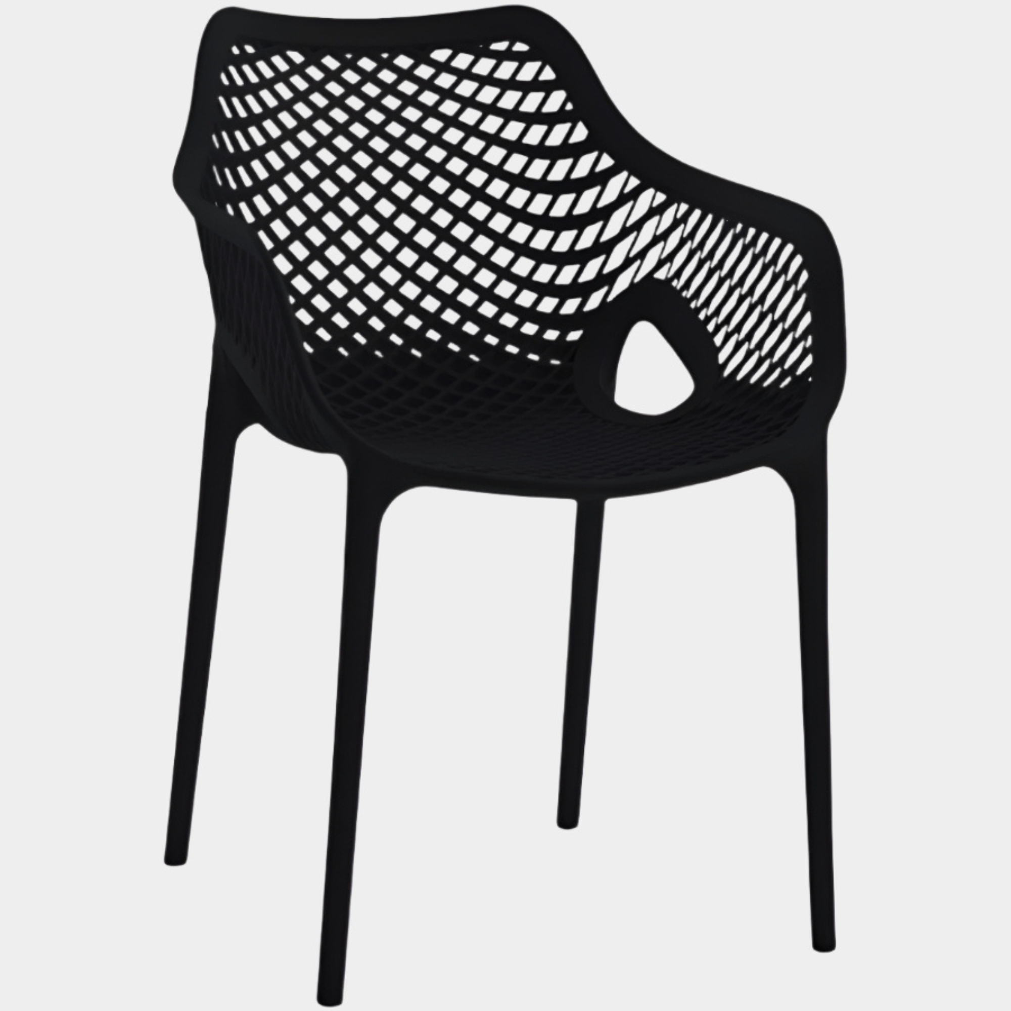 Mykonos Plastic Outdoor Patio Dining Chair