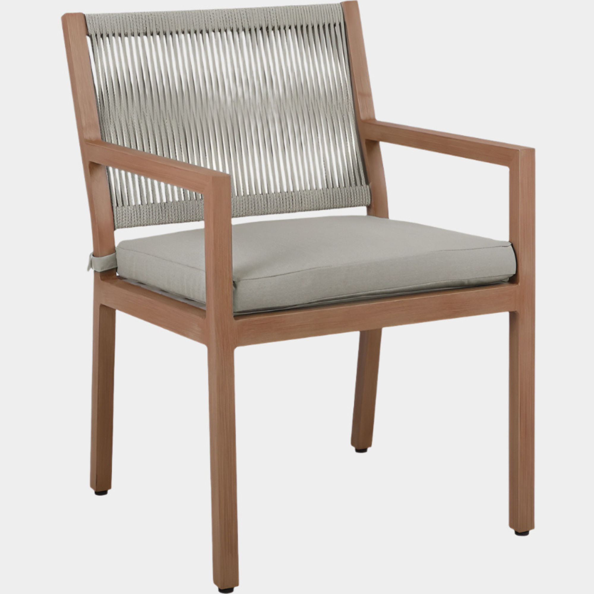 Maui Water Resistant Fabric Upholstered Outdoor Patio Dining Arm Chair