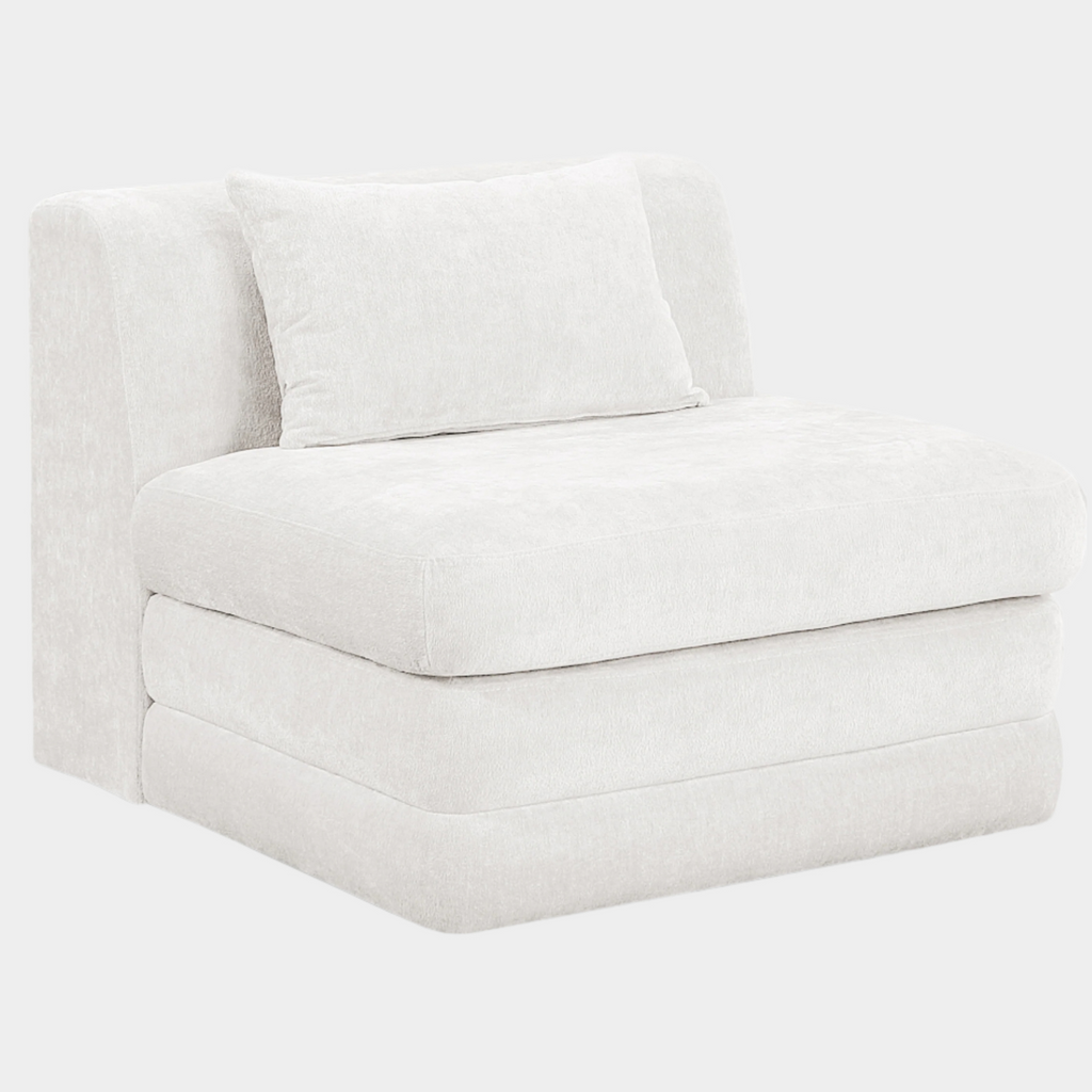 Stellar Chenille Fabric Upholstered Modular Accent Chair