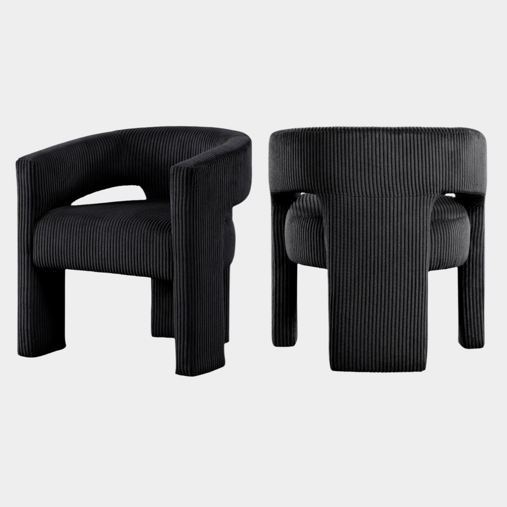 Riz Corduroy Upholstered Accent Chair / Dining Chair